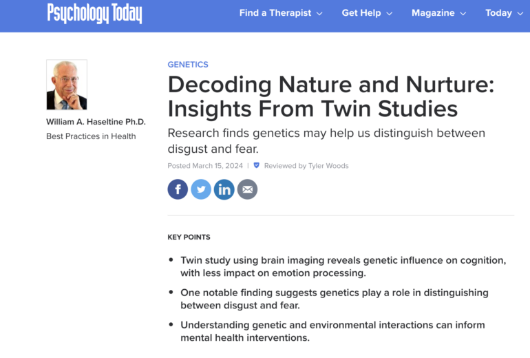 Insights From Twin Studies